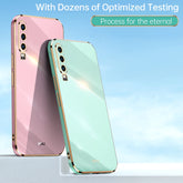 XINLI Straight Edge 6D Electroplate TPU Phone Case